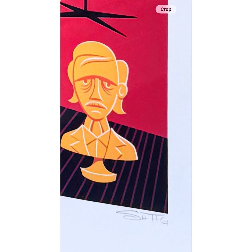 SHAG Josh Agle Elsa and the Raven Signed Numbered Serigraph 2006 Framed 24/200 - Picture 3 of 6